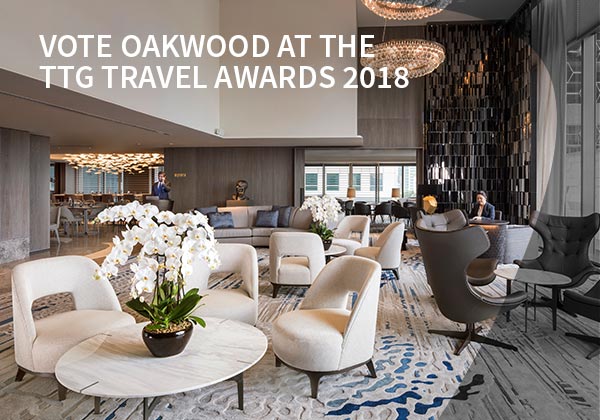 Vote Oakwood at the TTG Travel Awards 2018